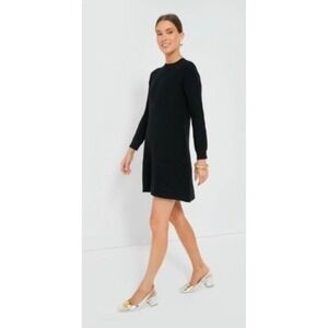 Tuckernuck x Pomander Place l Ainsley Wool Blend Knit Dress Black XL Cozy Ribbed